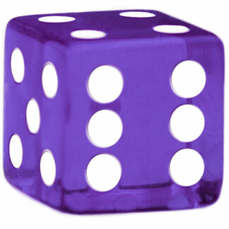Purple 19mm Casino Style Dice