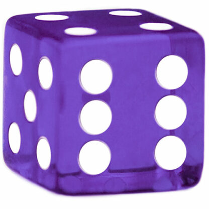 Purple 19mm Casino Style Dice