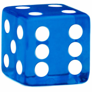 Blue 19mm Casino Style Dice
