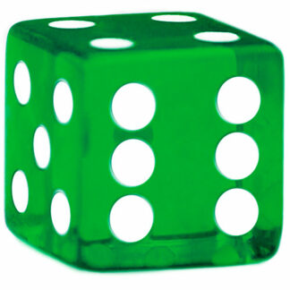 Green 19mm Casino Style Dice