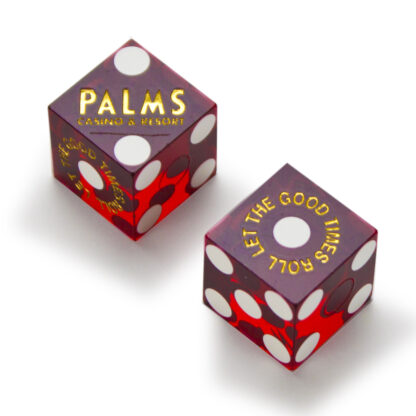 Pair (2) of Palms 19 MM Official Casino Dice - Image 2