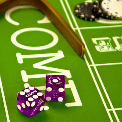 Pair (2) of Official 19mm Casino Dice Used at Bally's Casino - Image 4