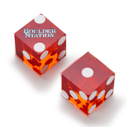 Pair (2) of 19mm Casino Dice Used at Boulder Station - Image 2
