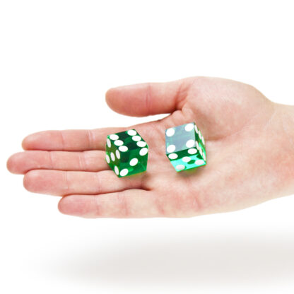 Pair (2) of Official 19mm Casino Dice Used at Fiesta Casinos - Image 3