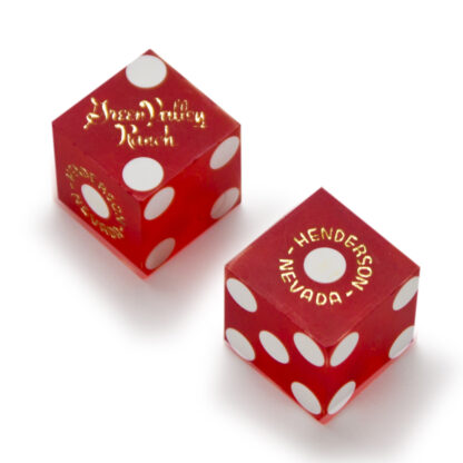 Pair (2) of 19mm Dice Used at the Green Valley Ranch Casino - Image 2