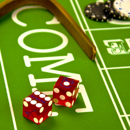 Pair (2) of 19mm Dice Used at the Paris Las Vagas Casino - Image 4
