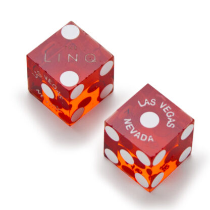 Pair (2) of 19mm Casino Dice Used at The Linq Casino - Image 5