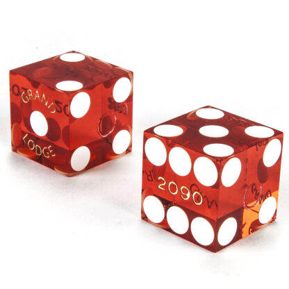 Pair (2) of Grand Lodge 19 MM Official Casino Dice - Image 2