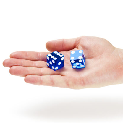 Pair (2) of 19mm Dice Used at the Palace Station Casino - Image 5