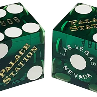 Pair (2) of 19mm Dice Used at the Palace Station Casino