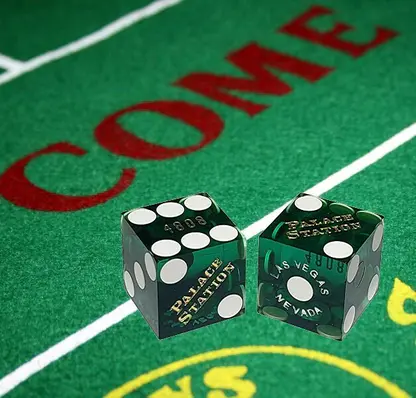 Pair (2) of 19mm Dice Used at the Palace Station Casino - Image 3