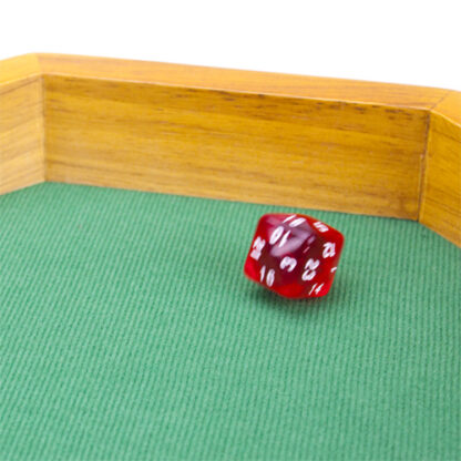 24 Sided Translucent Red with White Numbers Polyhedral Dice - Image 5