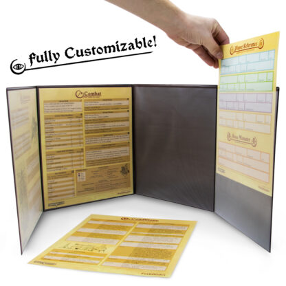 The Master's Tome Customizable DM Screen, Green - Image 2