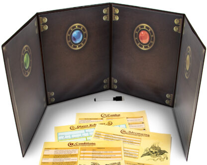 The Master's Tome Customizable DM Screen, Brown - Image 7