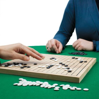 Game Of Go Set with Natural Wood Board and Complete Set of Stones - Image 3