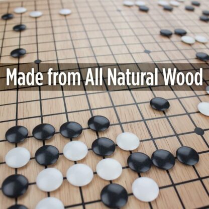 Game Of Go Set with Natural Wood Board and Complete Set of Stones - Image 4