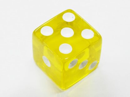 Yellow 19mm Casino Style Dice