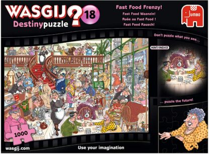 Wasgij Destiny 18-Fast Food Frenzy 1000 Piece Jigsaw