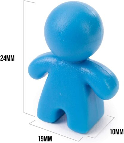 IMG Assorted Colored Wooden Peeples Game Pieces Pawns - Set of 100! - Image 4