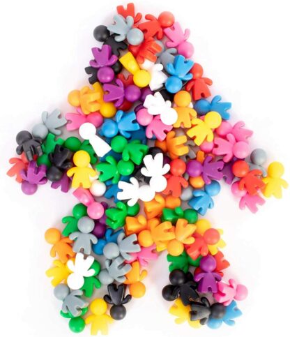 IMG Assorted Colored Wooden Peeples Game Pieces Pawns - Set of 100! - Image 3