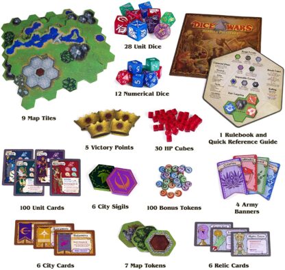 Dice Wars: Heroes of Polyhedra | Tabletop Fantasy Strategy Game | Giant Dice and Infinite Replay Value - Image 3