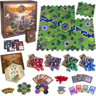 Dice Wars: Heroes of Polyhedra | Tabletop Fantasy Strategy Game | Giant Dice and Infinite Replay Value