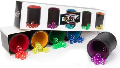 Professional Dice Cups Game Night Pack, Assorted Colors 5-pk… - Image 6