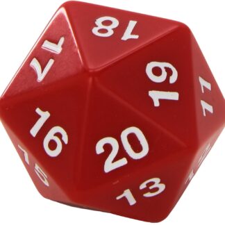 55mm Countdown D20 Dice (Red)