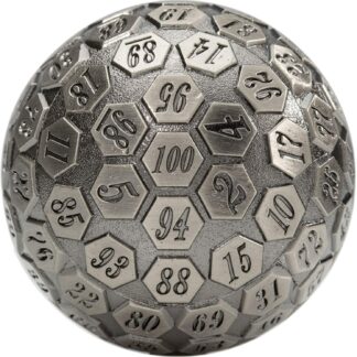 Giant Metal Polyhedral d100 Dice - 45mm