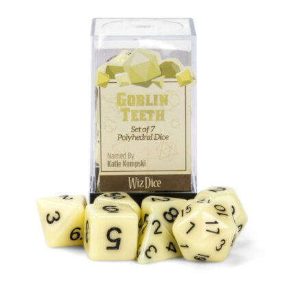 Set Of 7 Polyhedral Dice, Goblin Teeth - Image 7