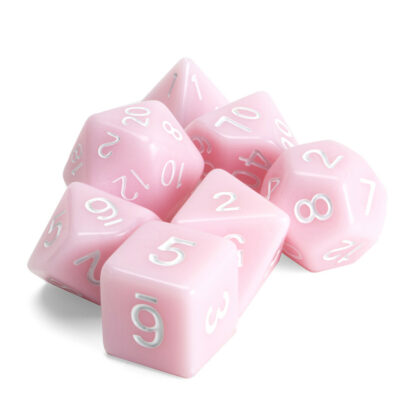 Set Of 7 Polyhedral Dice, Cherry Blossom - Image 3