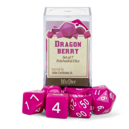 Set Of 7 Polyhedral Dice, Dragonberry - Image 2