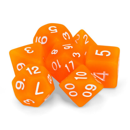 Set Of 7 Polyhedral Dice, Forge Embers - Image 2