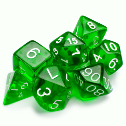 7 Die Polyhedral Set In Velvet Pouch, Sylvan Spirits - Image 2