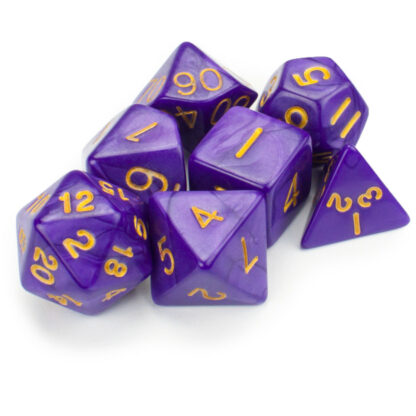 Set Of 7 Polyhedral Dice, Lucid Dreams - Image 2