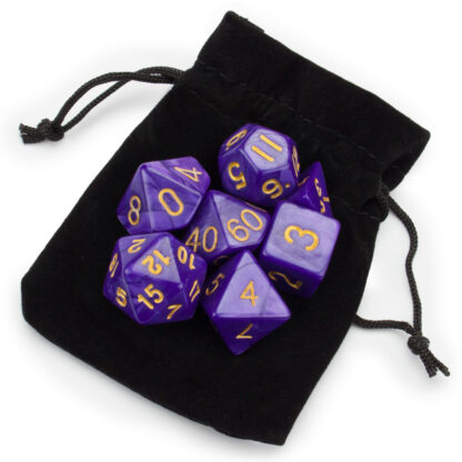 Set Of 7 Polyhedral Dice, Lucid Dreams - Image 3