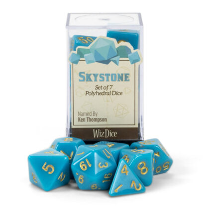 Set Of 7 Polyhedral Dice, Skystone - Image 2