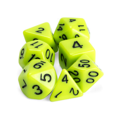 Set Of 7 Polyhedral Dice, Sticky Ichor - Image 2