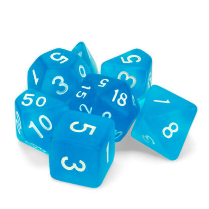 Set Of 7 Polyhedral Dice, Sea Glass - Image 2