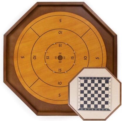 Crokinole and Checkers 27-Inch