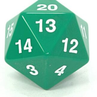 55 mm Countdown D20 Dice (Green)