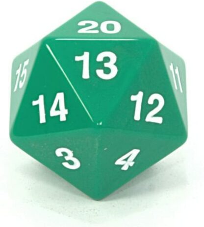 55 mm Countdown D20 Dice (Green)