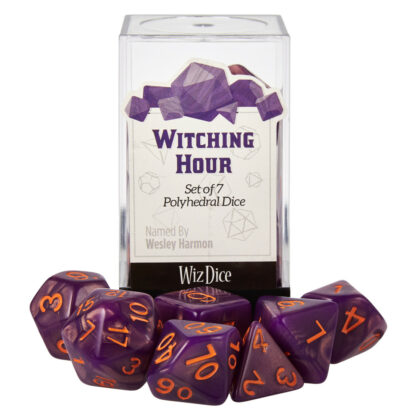 Witching Hour Complete Set Of 7 Premium Polyhedral Dice In Display Box - Image 5