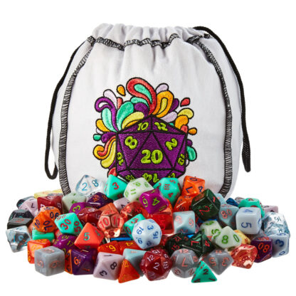 Bag Of Splendor: 140 Polyhedral Dice In 20 Complete Sets