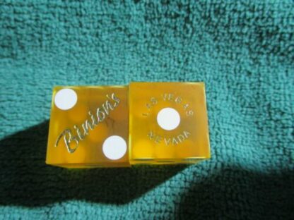 Pair (2) of Binions 19 MM Official Casino Dice