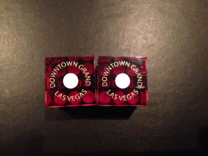 Pair (2) of Downtown Grand 19 MM Official Casino Dice