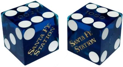 Pair (2) of Santa Fe 19 MM Official Casino Dice