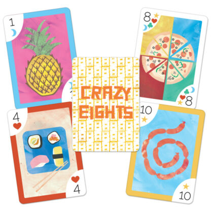 Crazy Eights Illustrated Card Game - Image 2