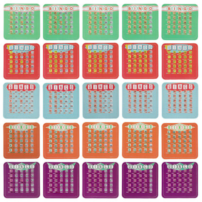 EZ Clear Shutter Bingo Cards, Pack Of 25