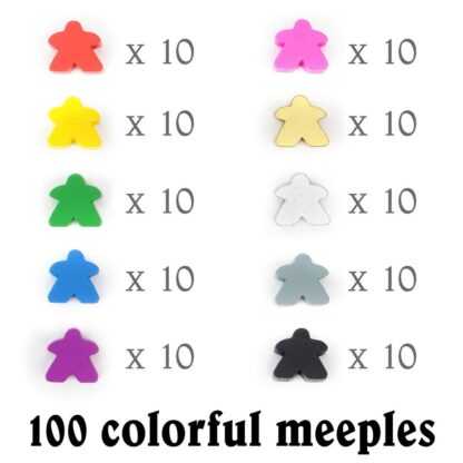 100 Assorted Meeples - Image 3